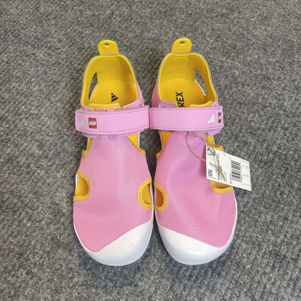Adidas Terrex LEGO Captain Toey Girls Size 6 Sandals Outdoor Shoes Pink NEW - Picture 4 of 12